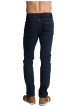 Thumbnail Jean en coton bleu foncé à cinq poches pourvu d'une coupe ajustée - Image 2