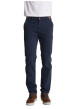 Thumbnail Pantalon chino bleu marine à coupe ajustée en coton pourvu de quatre poches