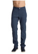 Thumbnail Pantalon à cinq poches pourvu d'une coupe ajustée à micro-motif bleu pétrole
