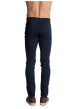 Thumbnail Jean à coupe slim en coton bleu marine uni pourvu de cinq poches - Image 2