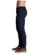 Thumbnail Jean à coupe slim en coton bleu marine uni pourvu de cinq poches - Image 3