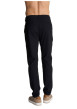 Thumbnail Pantalon chino noir uni à coupe droite en coton muni de quatre poches - Image 2