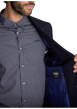 Thumbnail Blazer bleu marine doté d'un col à revers cranté à coupe ajustée - Image 6
