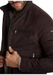 Thumbnail Blouson moka en suédine pourvu de poche zippées à coupe droite - Image 5