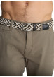 Thumbnail Ceinture multicolore ajustable en sangle élastique tressée avec une boucle - Image 2