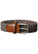 Thumbnail Ceinture ajustable en sangle élastique multicolore tressée avec une boucle - Image 2