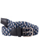 Thumbnail Ceinture bleue ajustable en sangle élastique tressée avec une boucle
