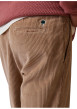 Thumbnail Pantalon en velours côtelé de coton beige pourvu d'une coupe droite - Image 3
