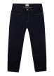 Thumbnail Jean en coton bleu denim muni d'une coupe large avec 5 poches