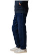 Thumbnail Jean en coton bleu denim muni d'une coupe large avec 5 poches - Image 4