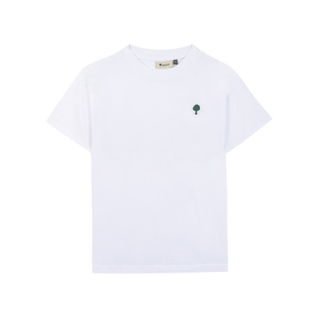 T-shirt en coton blanc doté d'une coupe droite...