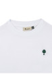 Thumbnail T-shirt en coton blanc doté d'une coupe droite et d'un col rond - Image 3