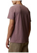 Thumbnail T-shirt en coton prune muni d'une coupe droite et d'une poche plaquée - Image 2