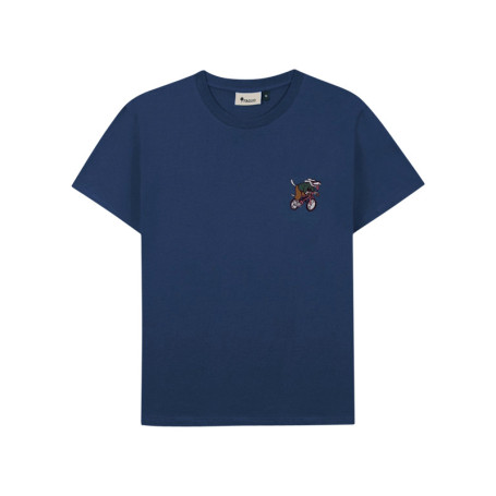 T-shirt en coton bleu foncé agrémenté d'une...
