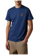 Thumbnail T-shirt en coton bleu foncé agrémenté d'une broderie cycliste à coupe droite - Image 3