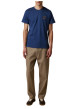 Thumbnail T-shirt en coton bleu foncé agrémenté d'une broderie cycliste à coupe droite - Image 5