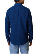 Thumbnail Chemise en coton recyclé bleu marine agrémenté du logo à coupe droite - Image 2