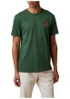 Thumbnail T-shirt en coton vert agrémenté d'une broderie écureuil à coupe droite - Image 3
