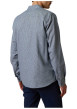 Thumbnail Chemise en coton blanc et bleu à rayures verticales munie d'une coupe droite - Image 2