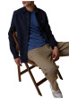 Thumbnail Chemise en coton bleu marine dotée d'une coupe droite et d'un col boutonné - Image 4