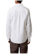 Thumbnail Chemise en coton blanc dotée d'une coupe droite et d'un col boutonné - Image 2