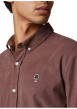 Thumbnail Chemise en coton prune munie d'une coupe droite et d'un col boutonné - Image 3