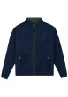 Thumbnail Sweat zippé bleu foncé agrémenté de 2 poches zippées à col montant