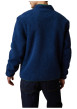 Thumbnail Sweat zippé bleu foncé agrémenté de 2 poches zippées à col montant - Image 2