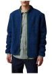Thumbnail Sweat zippé bleu foncé agrémenté de 2 poches zippées à col montant - Image 3
