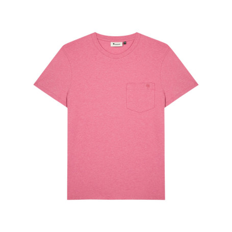 T-shirt en coton rose doté d'une coupe droite...