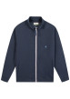 Thumbnail Sweat zippé bleu marine pourvu d'une coupe droite et d'un col montant