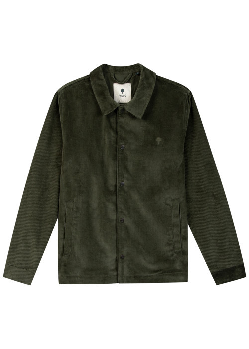 Blouson en velours de coton côtelé kaki pourvu...