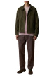 Thumbnail Blouson en velours de coton côtelé kaki pourvu d'une coupe droite - Image 5