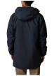 Thumbnail Parka bleu marine mi-longue pourvue d'une coupe droite et un col à capuche - Image 2