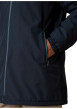 Thumbnail Parka bleu marine mi-longue pourvue d'une coupe droite et un col à capuche - Image 4