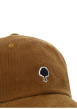 Thumbnail Casquette en coton recyclé côtelé camel agrémentée du logo brodé - Image 3