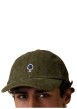 Thumbnail Casquette en coton recyclé côtelé kaki agrémentée du logo brodé - Image 3