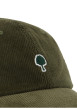 Thumbnail Casquette en coton recyclé côtelé kaki agrémentée du logo brodé - Image 4
