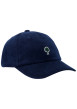 Thumbnail Casquette en coton recyclé côtelé bleu marine ornée du logo brodé