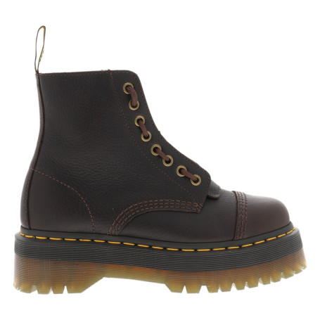 Bottines Sinclair en cuir brunes à talon...