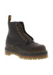 Thumbnail Bottines Sinclair en cuir brunes à talon plateau pourvues d'une fermeture zippée - Image 2