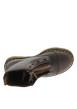 Thumbnail Bottines Sinclair en cuir brunes à talon plateau pourvues d'une fermeture zippée - Image 5