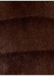 Thumbnail Blouson marron pourvu d'une coupe droite et d'un col à revers - Image 2
