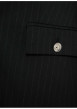 Thumbnail Blazer noir à coupe ajustée pourvu d'un col à revers et de manches longues - Image 2