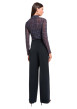 Thumbnail Pantalon chino marine à coupe ample pourvu d'un effet drapé à l'avant - Image 4