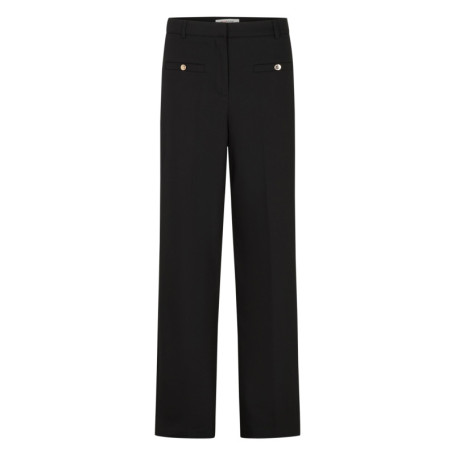 Pantalon chino noir pourvu d'une coupe droite...