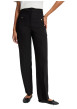 Thumbnail Pantalon chino noir pourvu d'une coupe droite et de plis à l'avant - Image 3