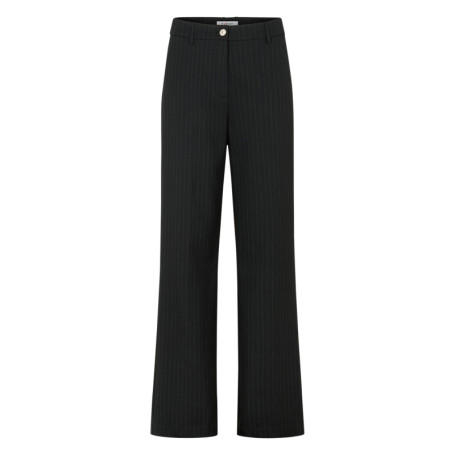 Pantalon chino noir à coupe droite pourvu de...