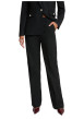 Thumbnail Pantalon chino noir à coupe droite pourvu de passants pour la ceinture - Image 3