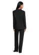 Thumbnail Pantalon chino noir à coupe droite pourvu de passants pour la ceinture - Image 4